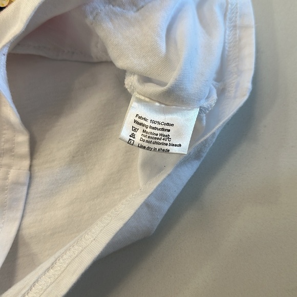 Lola + the boys pink poodle white varsity t-shirt size 4 - Picture 4 of 6